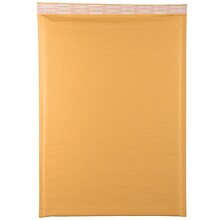 JAM PAPER Bubble Lite Padded Mailers, Size 6, 12 1/2 x 17 1/2, Brown Kraft, 25/Pack (526PKCE110)