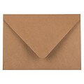 JAM PAPER A6 V-Flap Invitation Envelopes, 4 3/4 x 6 1/2, Brown Kraft Recycled, 50/pack (1534200I)