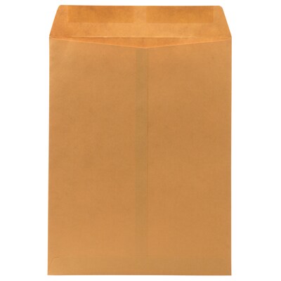 JAM Paper Premium Catalog Envelope, 10" x 13", Brown Kraft Manila, 100/Pack (V018286)