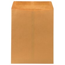 JAM Paper Premium Catalog Envelope, 10 x 13, Brown Kraft Manila, 100/Pack (V018286)