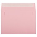JAM PAPER A9 Colored Invitation Envelopes with Peel & Seal Closure, 5 3/4 x 8 3/4, Light Pink, 100/Pack