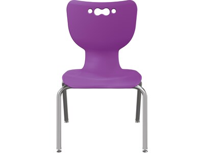 MooreCo Hierarchy 4-Leg Plastic School Chair, Purple (53316-1-PURPLE-NA-CH)
