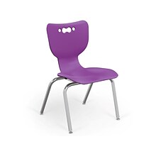 MooreCo Hierarchy 4-Leg Plastic School Chair, Purple (53316-1-PURPLE-NA-CH)