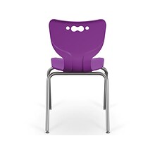 MooreCo Hierarchy 4-Leg Plastic School Chair, Purple (53318-1-PURPLE-NA-CH)