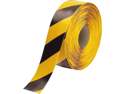 National Marker Caution Tape, 3 x 33.33 Yds., Black/Yellow (HDT3BKYL)