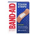 Band-Aid Brand Tough Strips Adhesive Bandages, 1.75 x 4, 20/Box (117131)