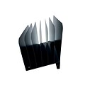 Huron Vertical 6-Compartment Steel Desk Organizer, Black (HASZ0174)