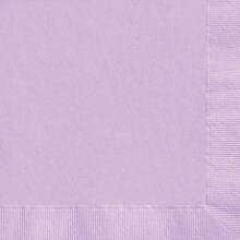 Custom 4-3/4 Square Lavender Beverage Napkin, 3-Ply Tissue, 100/Pack
