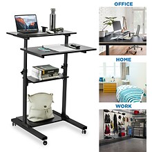 Mount-It! 28W Adjustable Steel Standing Desk, Black (MI-7940)