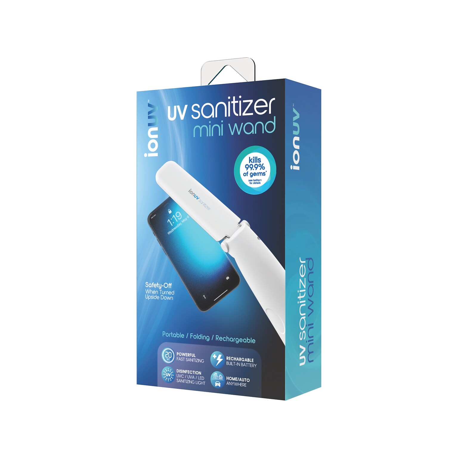 Tzumi Ion UV Portable Sanitizing UV-C Wand (7548ST)
