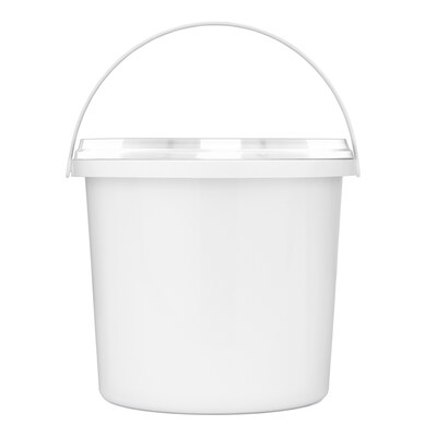 Everwipe Wetwipe Mobile Bucket, White/Blue, 2/Carton (10-BKT-2)