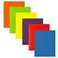 JAM Paper Laminated 2-Pocket Glossy Presentation Folders, Multicolored, Assorted Colors, 6/Pack (385GASSRTD)
