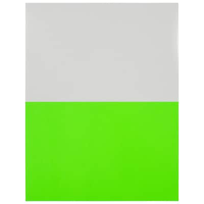 JAM Paper Shipping Labels, Half Page, 5 1/2" x 8 1/2", Neon Green,  2 Labels/Sheet, 25 Sheets/Pack (359429626)