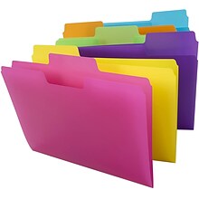 Smead SuperTab® File Folder, 1/3-Cut tab, Letter Size, Poly, 18 per Pack (10515)