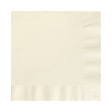 Custom 6-1/2 Square Ecru Luncheon Napkin, 3-Ply Tissue, 100/Pack
