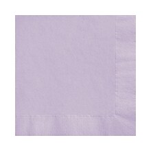 Custom 6-1/2 Square Lavender Luncheon Napkin, 3-Ply Tissue, 100/Pack