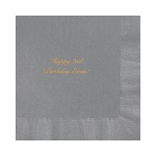 Custom 6-1/2 Square Slate Luncheon Napkin, 3-Ply Tissue, 100/Pack