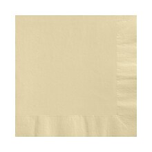 Custom 6-1/2 Square Sand Luncheon Napkin, 3-Ply Tissue, 100/Pack