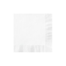 Custom 4-3/4 Square White Beverage Napkin, 3-Ply Tissue, 100/Pack