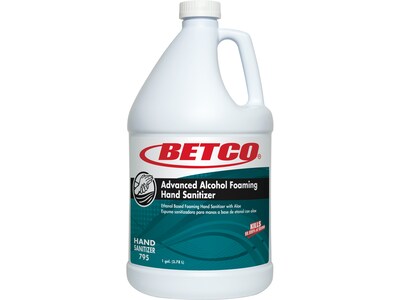 Betco Antibacterial Foaming Hand Sanitizer, Citrus, 1 Gal., 4/Carton (79504-00)