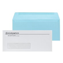 Custom Inserted Envelope Pack, #10 Peel and Seal Window Envelope and #9 Blue Reply Envelope, 1 Stand