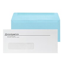 Custom Inserted Envelope Pack, #10 Window Envelope and #9 Blue Reply Envelope, 1 Standard Ink Each,