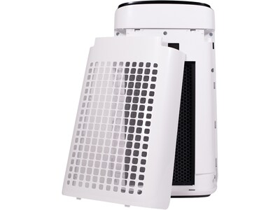 Sharp Plasmacluster True HEPA Console Air Purifier, 3-Speed, White/Black (FX-J80UW)