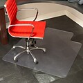 ES Robbins Natural Origins Hard Floor Chair Mat with Lip, 45 x 53, Clear (ESR143012)