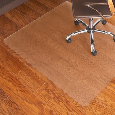 Quill Brand® EverLife 46 x 60 Rectangular Chair Mat for Hard Floor , Vinyl (ESR131826)