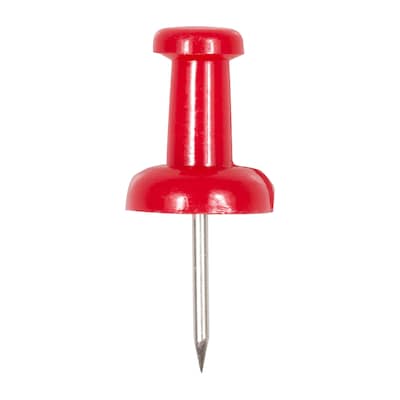 JAM Paper Pushpins, Red, 100/Pack (2242955)