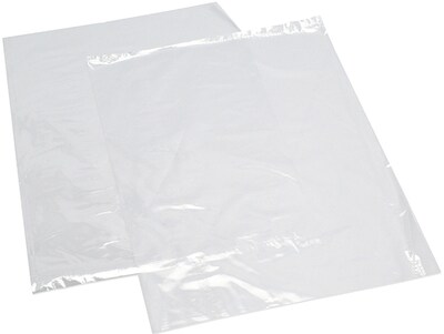 24 x 36 Layflat Poly Bags, 4 Mil, Clear, 200/Carton (1295)