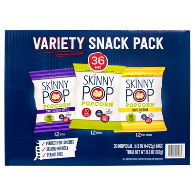 Skinny Pop Variety Snack Pack, 36/Pack (220-01049)