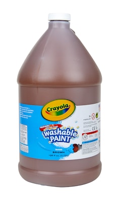 Crayola Washable Paints, 1 Gallon Jug, Brown (54-2128-007)