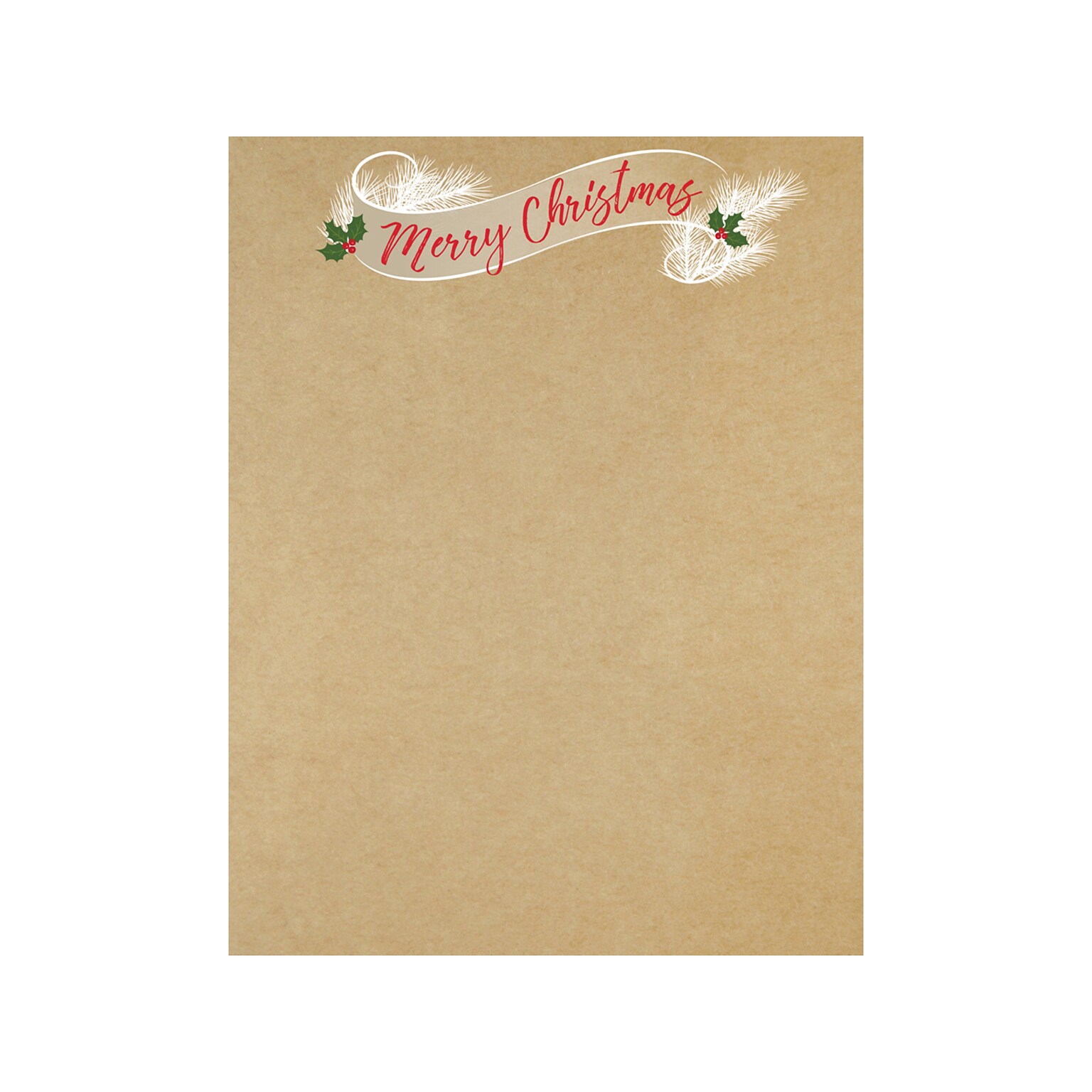 Great Papers! Golden Christmas Holiday Letterhead, Multicolor, 80/Pack (2020122)