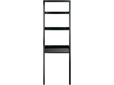 Winsome Bellamy 3-Shelf 69H Leaning Bookcase, Black (29323)
