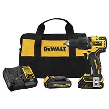 DeWalt ATOMIC 20V MAX Compact Brushless Lithium-Ion 1/2 in. Hammer Drill Kit (DWLDCD709C2)