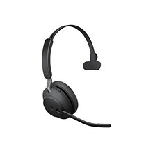 Jabra Evolve2 65 MS Mono Wireless Headset, Over-the-Head, Black (26599-899-899)