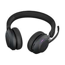 Jabra Evolve2 65 MS Stereo Wireless Noise Canceling Headset, Over-the-Head, Black (26599-999-889)