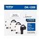Brother DK-1209 Small Address Paper Labels, 2-4/10" x 1-1/10", Black on White, 800 Labels/Roll, 3 Rolls/Box (DK-12093PK)