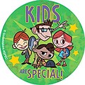 SmileMakers® Kids Are Special People Stickers; 2-1/2”H x 2-1/2”W, 100/Roll