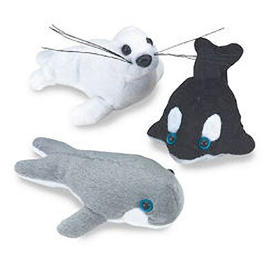 SmileMakers® Plush Ocean Animals; 12 PCS