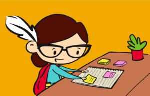 Organize with Post-it notes