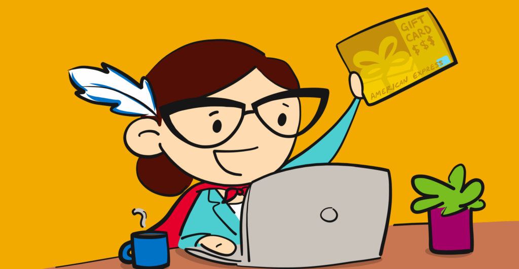 How to use your American Express gift card online