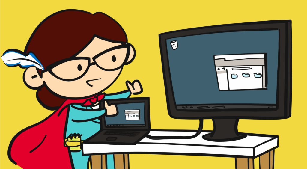 connect monitor to desktop laptop computer