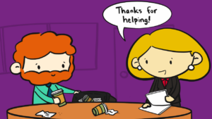 make a good impression at company meetings