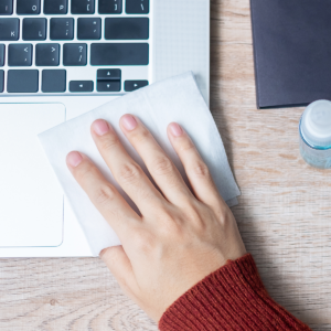 how to use disinfecting wipes prevent colds in office