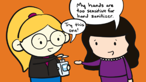 choosing hand sanitizer for the office in winter