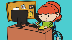 workplace etiquette interact person disability