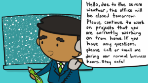 address inclement weather as a company