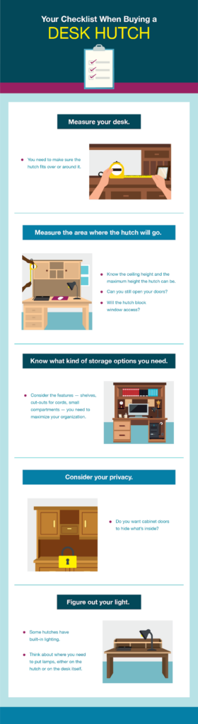 How a desk hutch can help you master your office organization